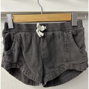 size M Billabong Youth Girls black 'mad for you' casual shorts EUC